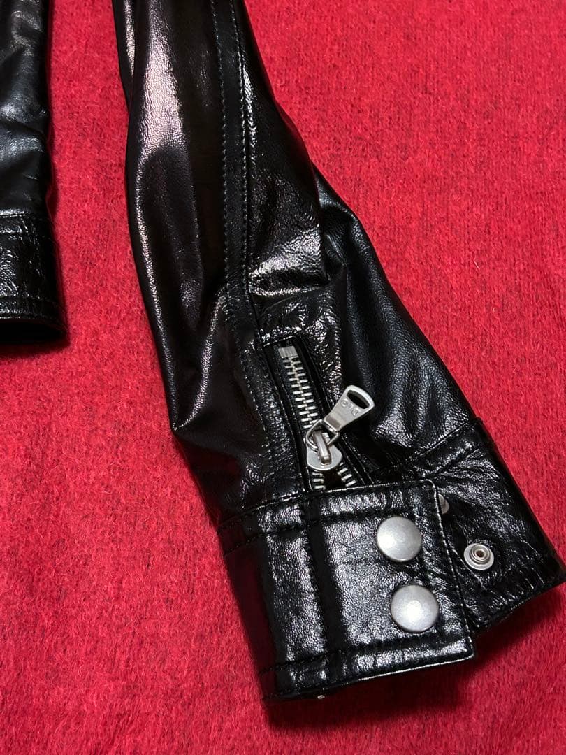 D&G ドルガバ ライダース ラムレザージャケット