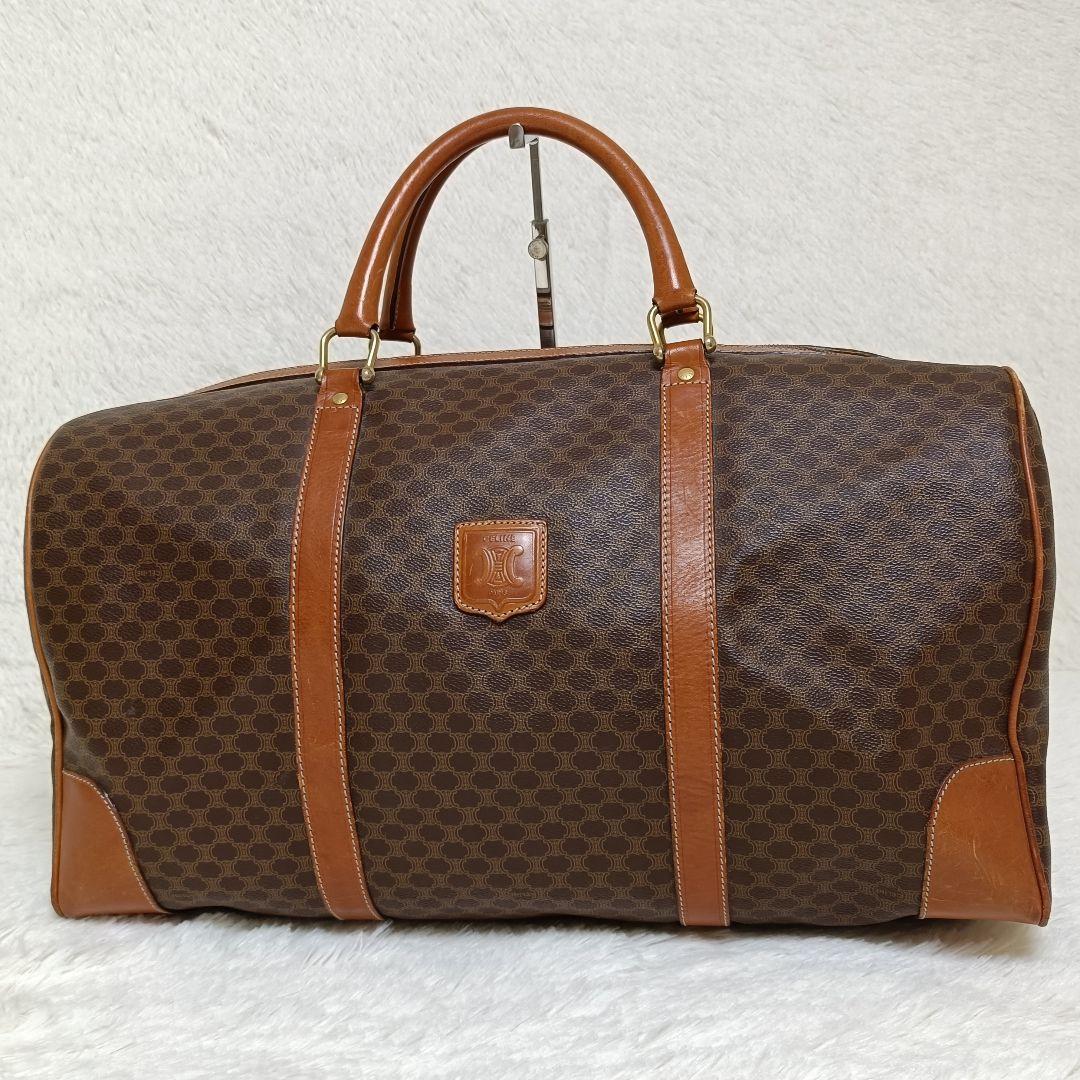 セリーヌ トリオンフ マカダム柄 ボストンバッグ 大容量 トラベルバッグ