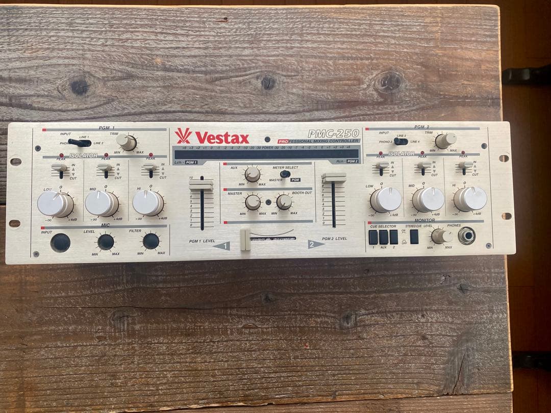 Vestax PMC-250 DJミキサー　ゴールド　箱付き　ロータリー