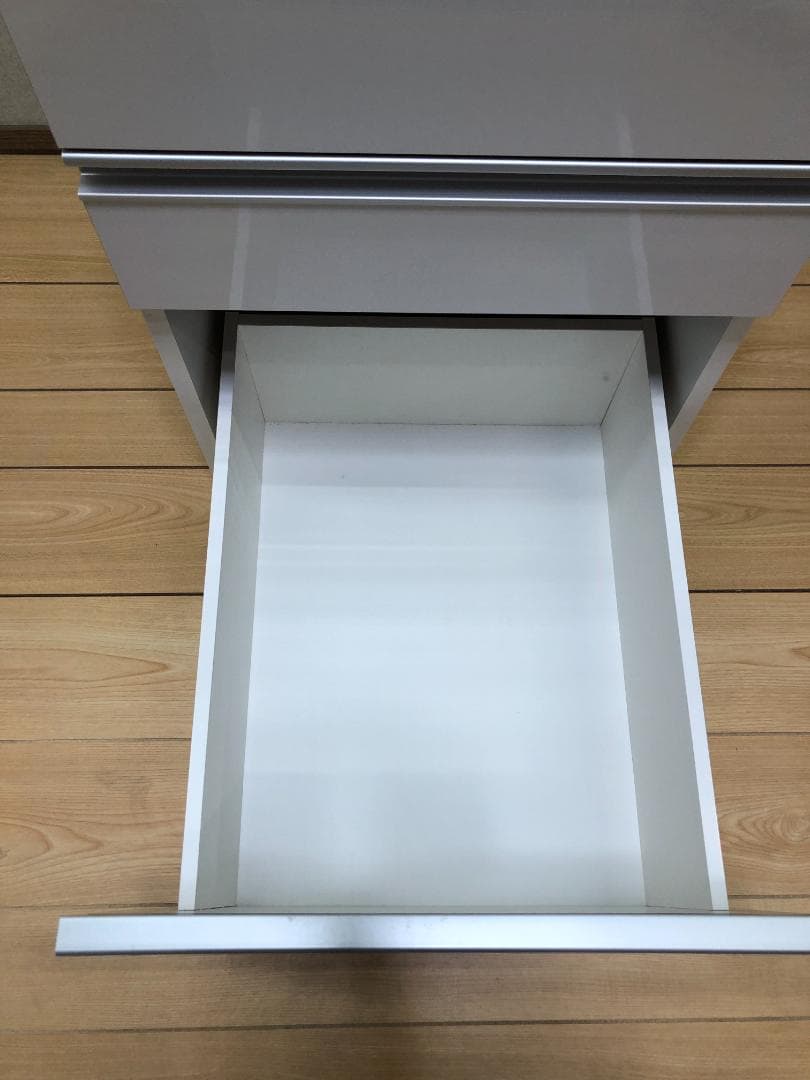 【ディノス】キッキン収納　スライドデーブル付きスキマ収納　250330-3