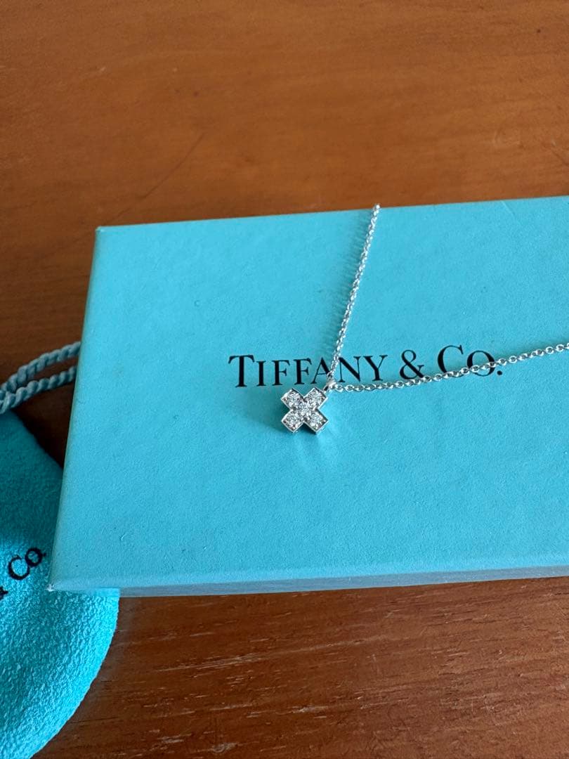 ティファニー　クルーシーフォーム ダイヤ PT950 ネックレス