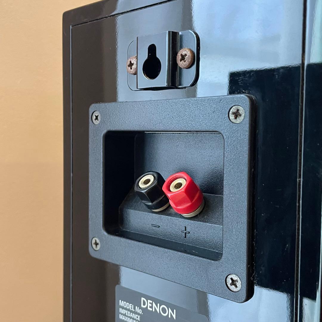 【DENON】センタースピーカー+ブックシェルフスピーカー ペア ピアノブラック