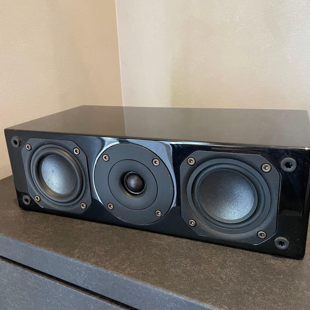 【DENON】センタースピーカー+ブックシェルフスピーカー ペア ピアノブラック