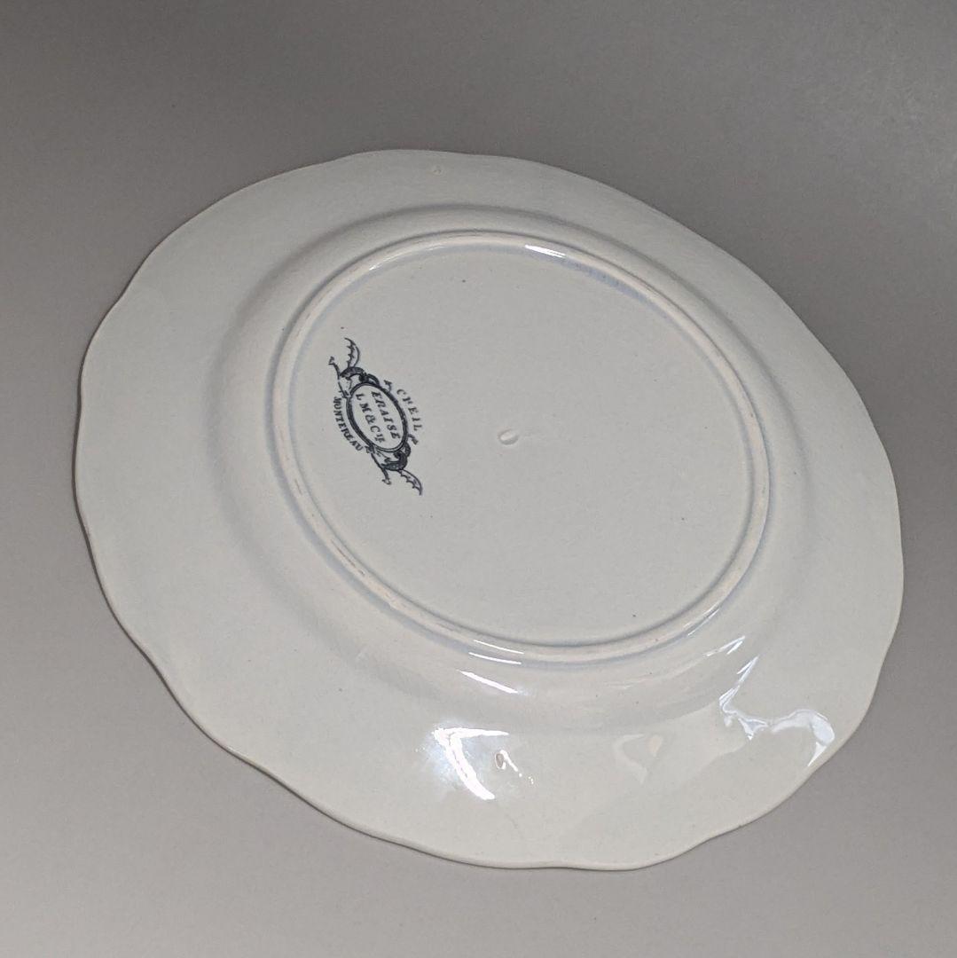 クレイユモントロー バルボティーヌのいちご皿 FRAISE 花リム プレート