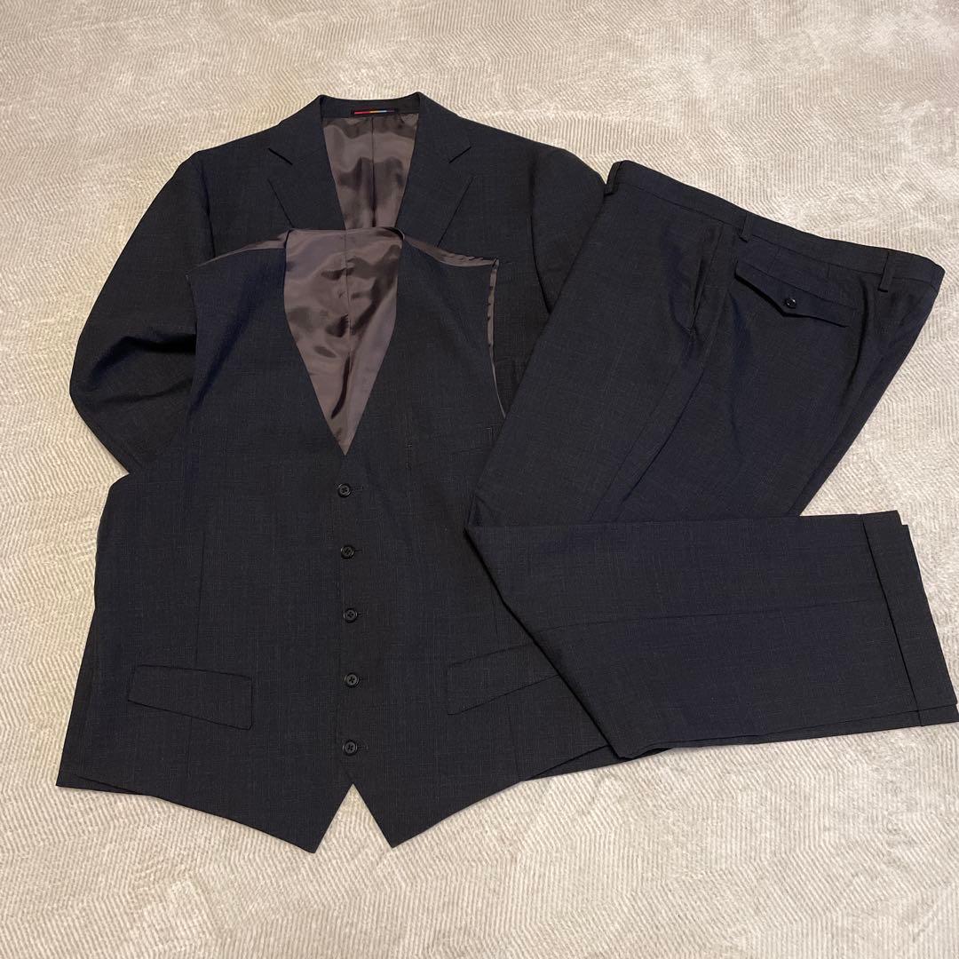 オリヒカ ORIHICA 3ピーススーツ　チャコールグレー　AB7サイズ