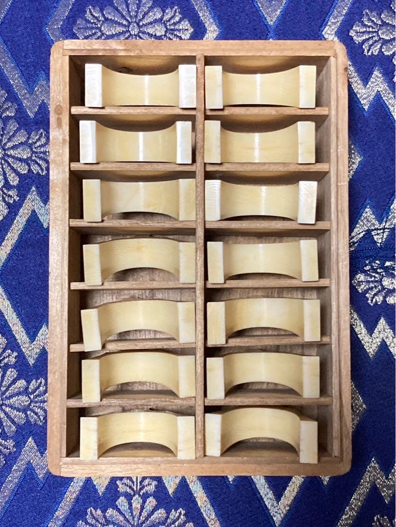 ★琴柱　14個セット　木箱入り　筝柱 琴 お琴 和楽器