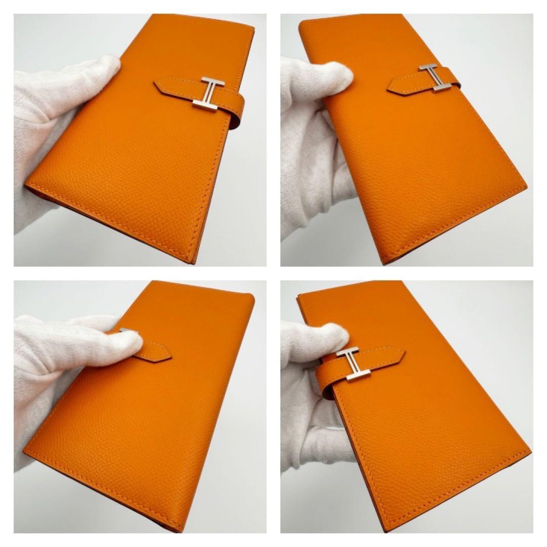 国内正規品　エルメス財布　ベアンクラシック　オレンジ　バーキン　箱付　超入手困難