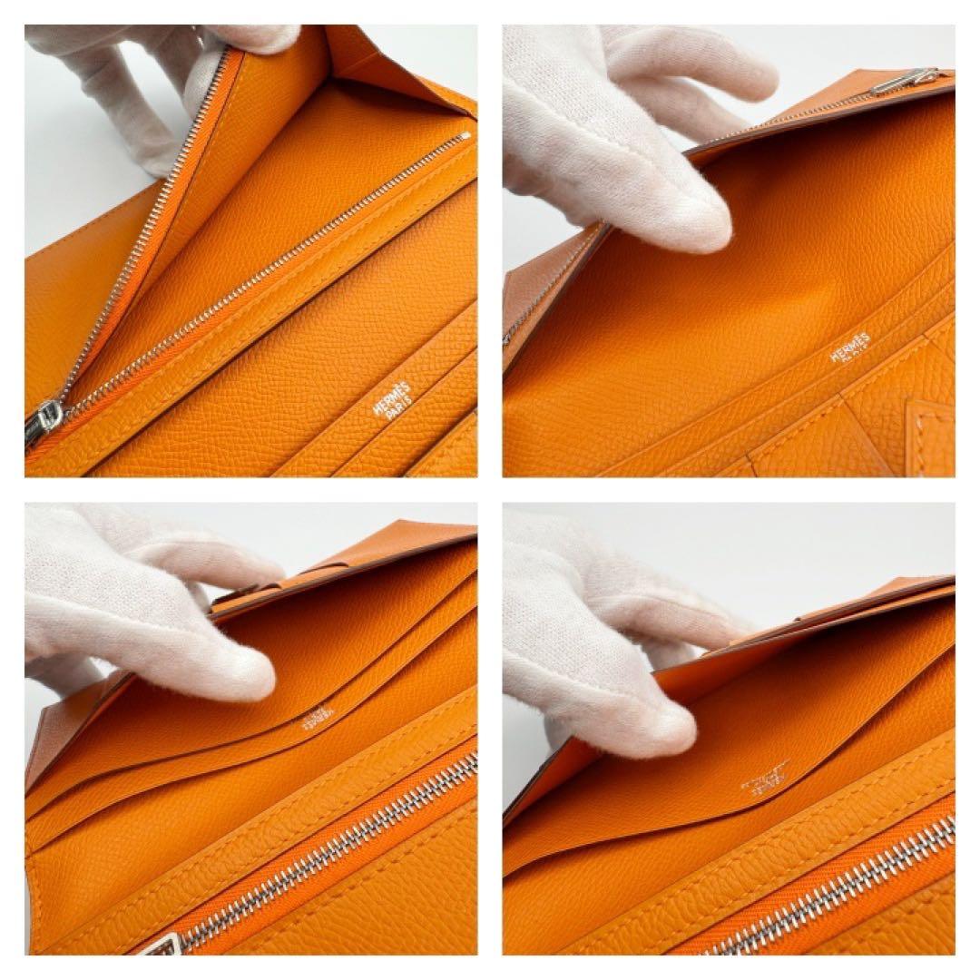 国内正規品　エルメス財布　ベアンクラシック　オレンジ　バーキン　箱付　超入手困難