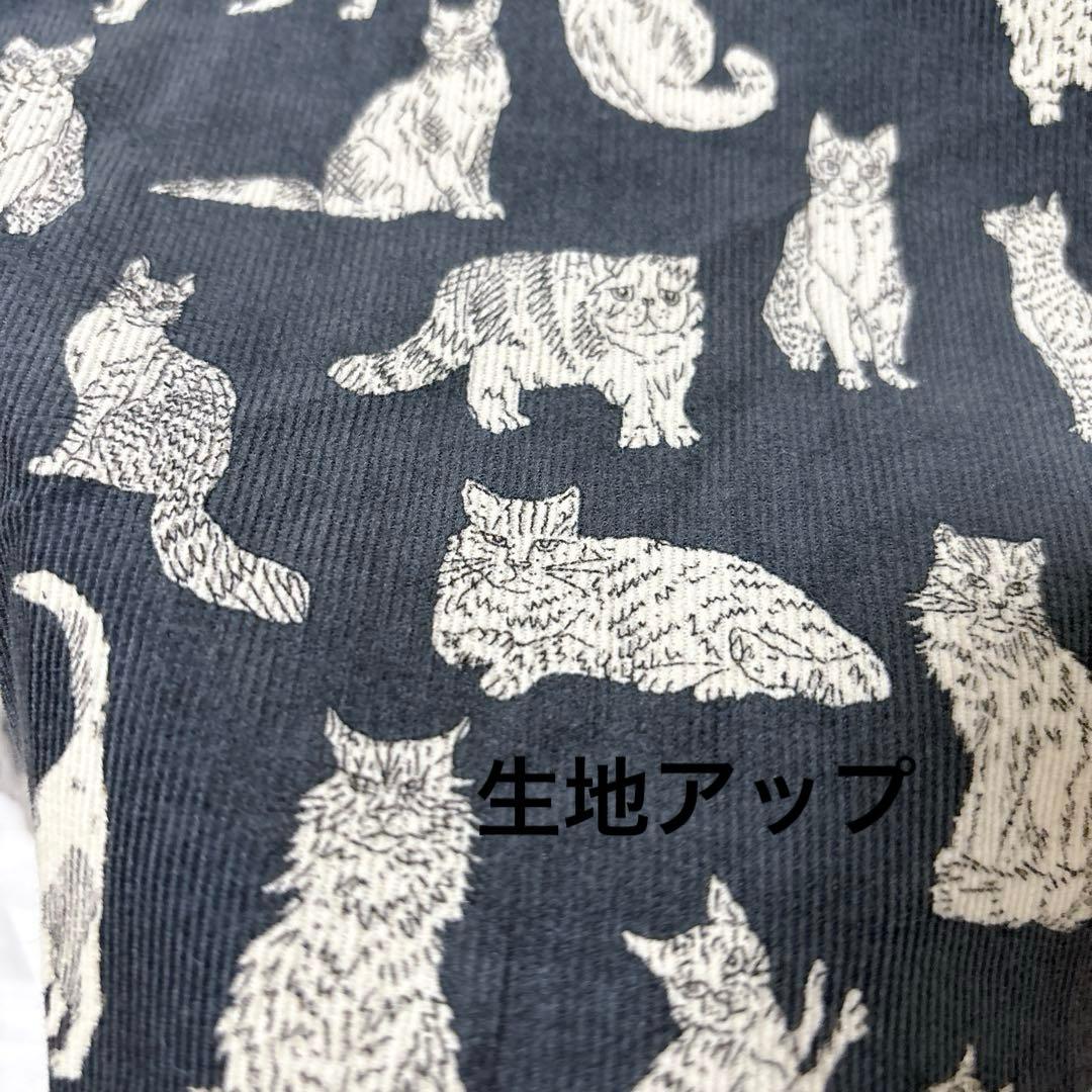 シャワーパーティ×リバティ　長袖カットソー　猫　ネコ　MEOW ミャオウ