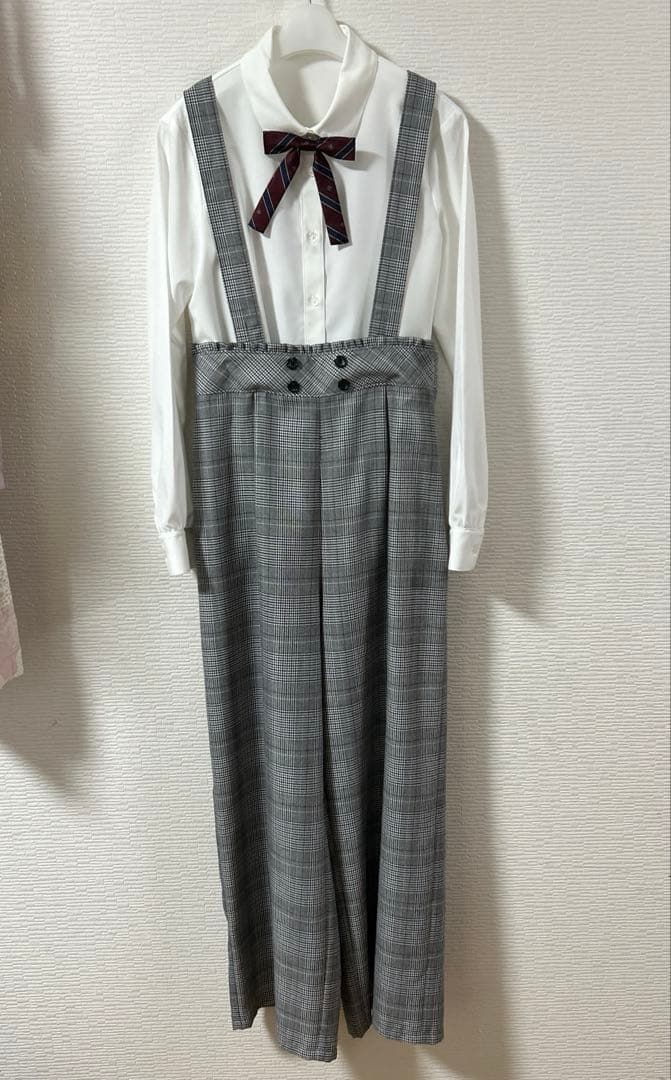 卒業式　BEAMS DESIGN 女の子スーツ　サロペットワイドパンツ