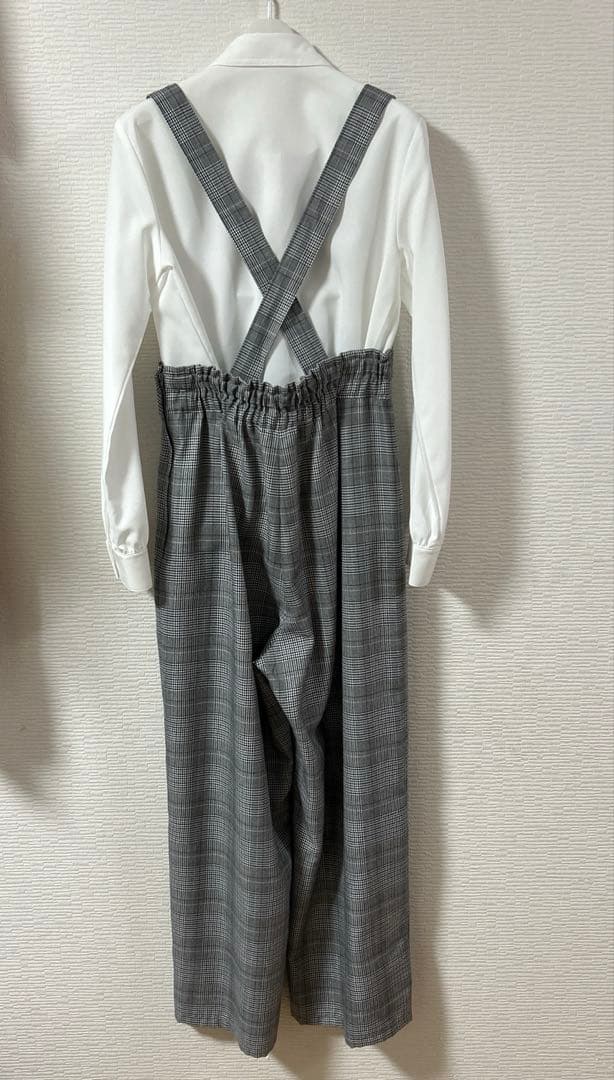 卒業式　BEAMS DESIGN 女の子スーツ　サロペットワイドパンツ