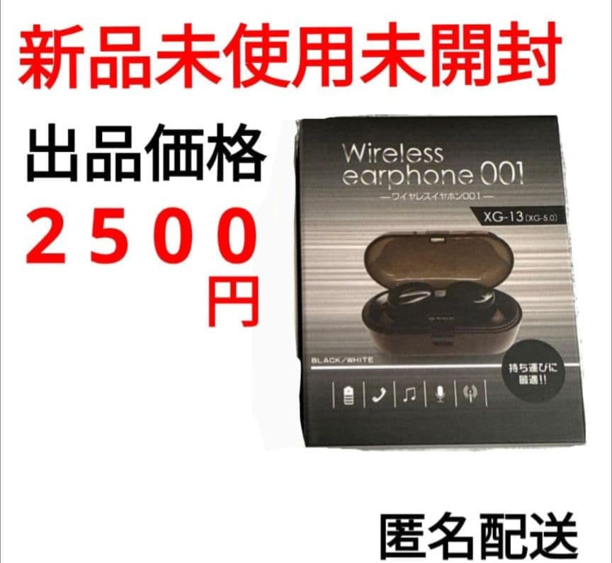 ワイヤレスイヤホン 001 XG-13