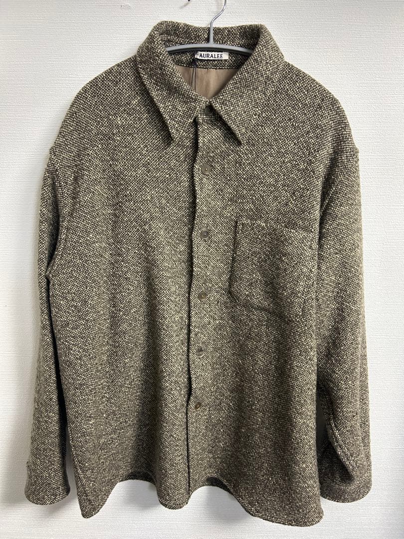 ジャケット・アウター AURALEE SPUN TWEED SHIRT BLOUSON 4