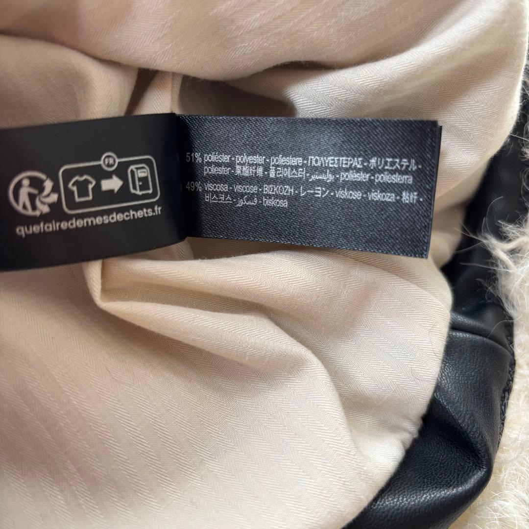 新品未使用✨パッチワークファージャケット　M 今季ZARA