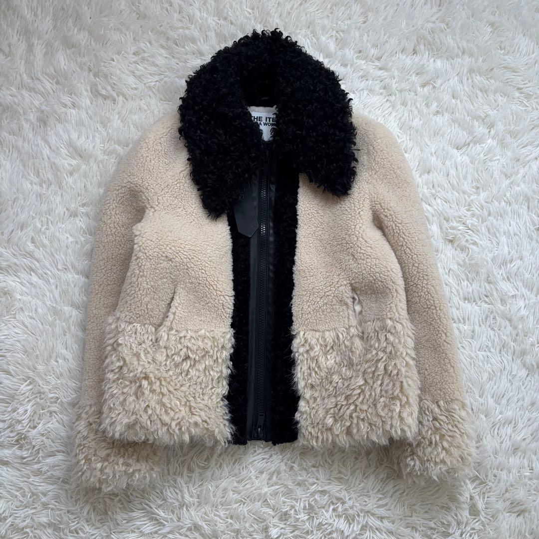 新品未使用✨パッチワークファージャケット　M 今季ZARA