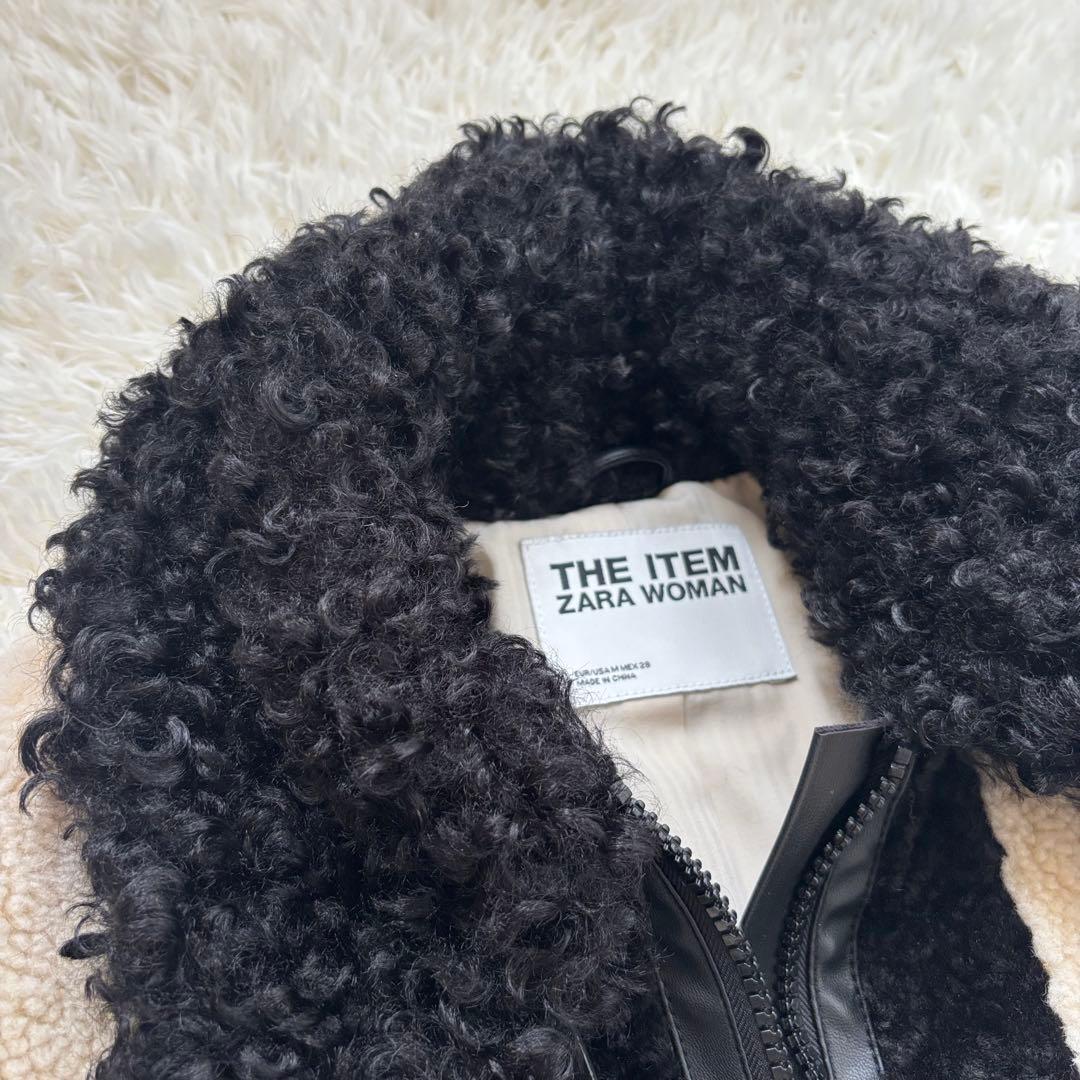 新品未使用✨パッチワークファージャケット　M 今季ZARA