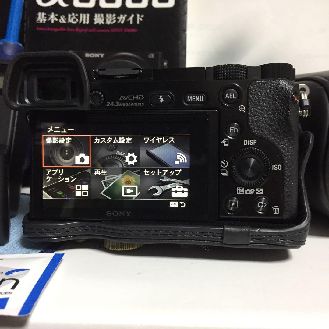 すぐ使える★付属品多数★Wi-Fi★高画質★SONY★α6000★カバー付き