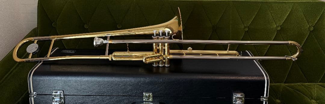 YAMAHAバルブトロンボーンYSL-354V 日本製 マウスピース付き