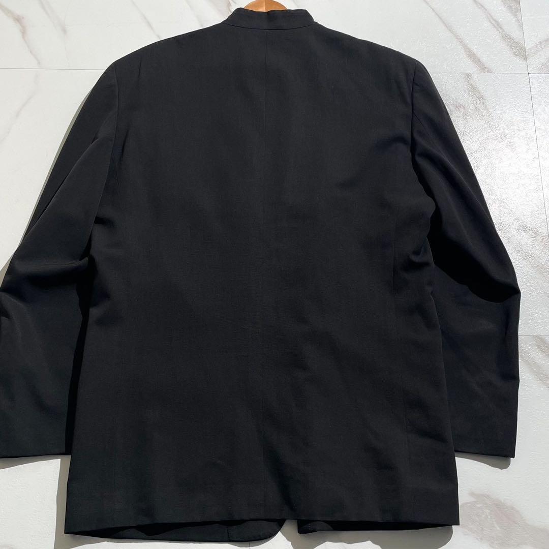 美品✨ISSEY MIYAKE MEN マオカラー ノーカラージャケット 黒タグ