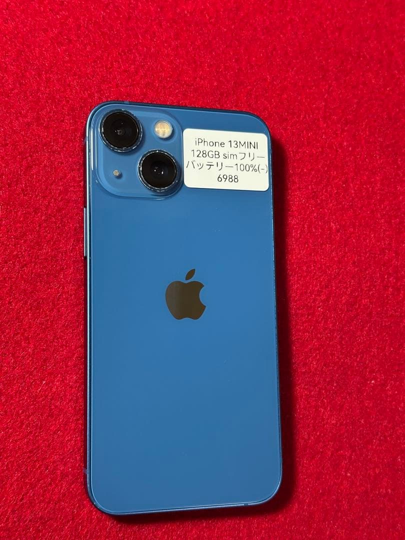 【6988】iPhone 13MINIブルー 128GB simフリー