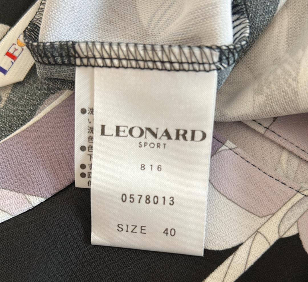 ⭐︎LEONARD SPORT⭐︎ 花柄 長袖チュニック 40