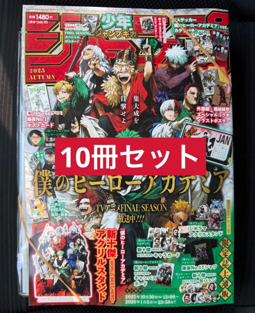 ジャンプGIGA 2025 AUTUMN 僕のヒーローアカデミア 10冊セット