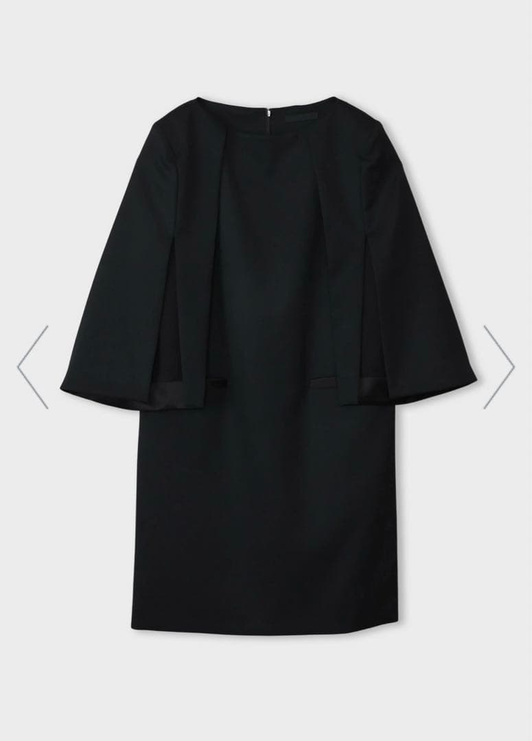 CINOH 黒 長袖 ミニワンピース サイズ38