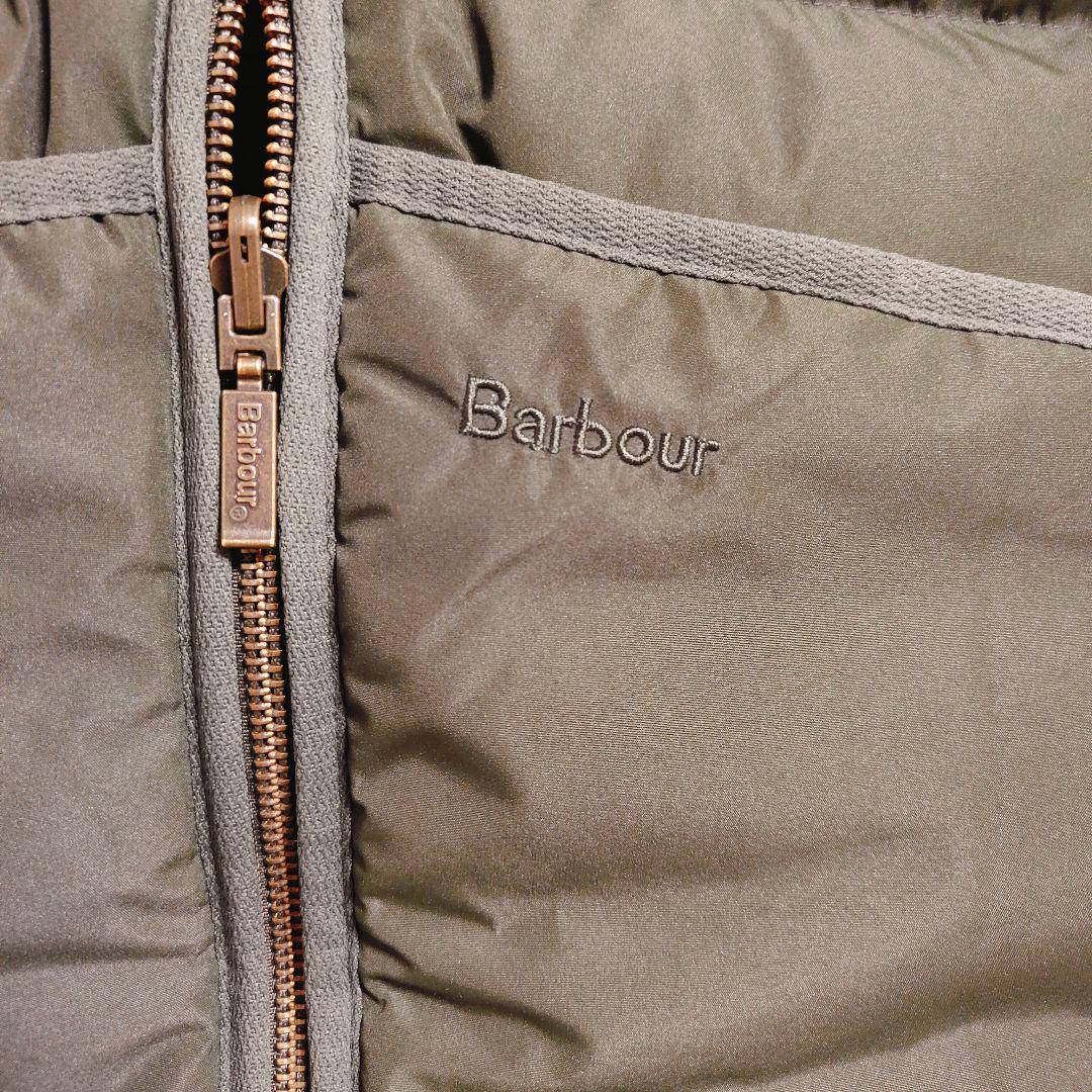 破格 Barbour ダウンベスト ダークグリーン 38
