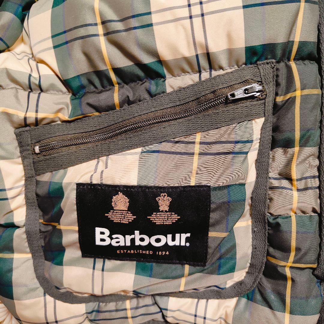 破格 Barbour ダウンベスト ダークグリーン 38