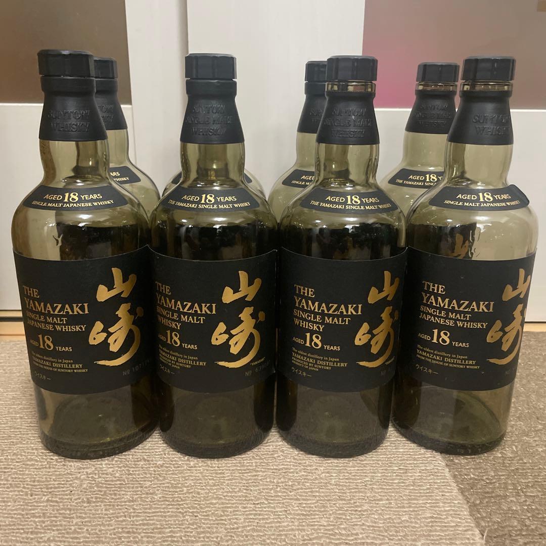 山崎 18年12本　空瓶