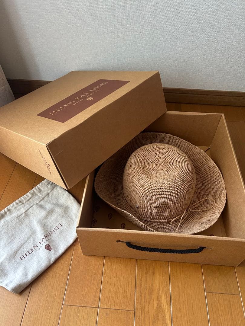 【ヘレンカミンスキー】麦わら帽子　プロバンス10 ヌガー 美品⭐︎