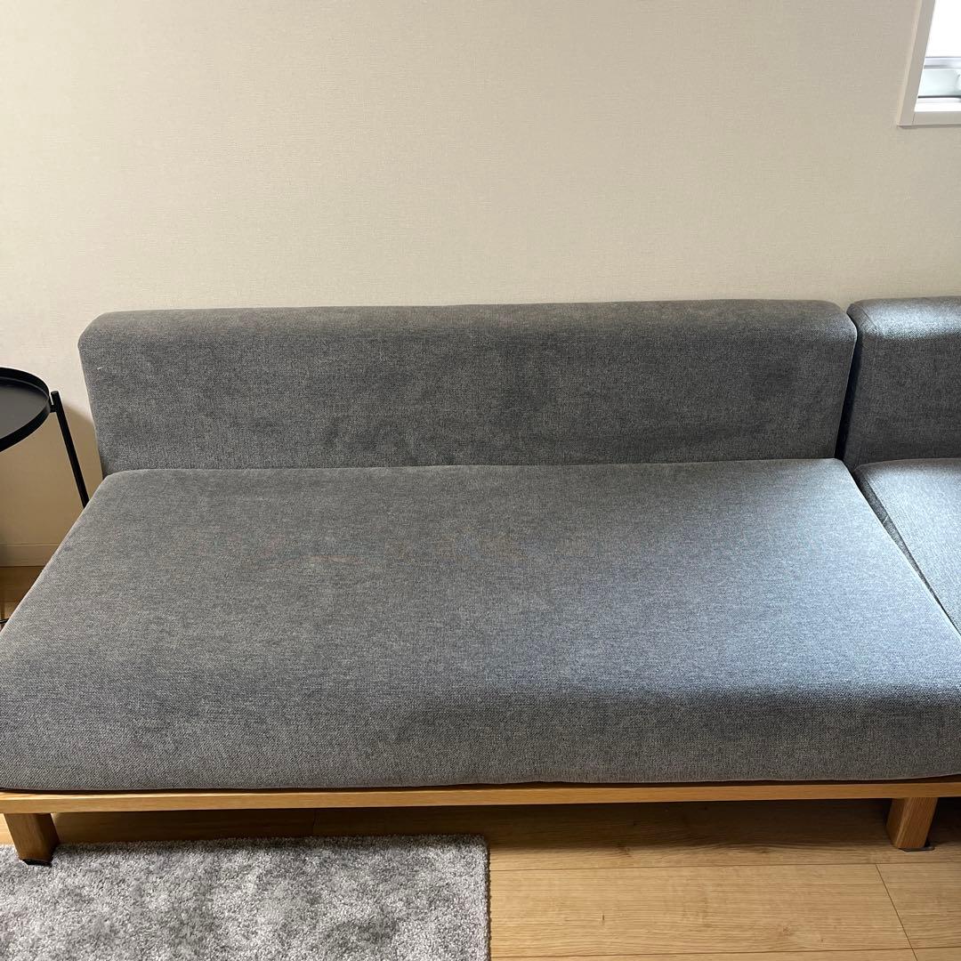 sieve ソファrect unit sofa ワイドタイプ　グレー