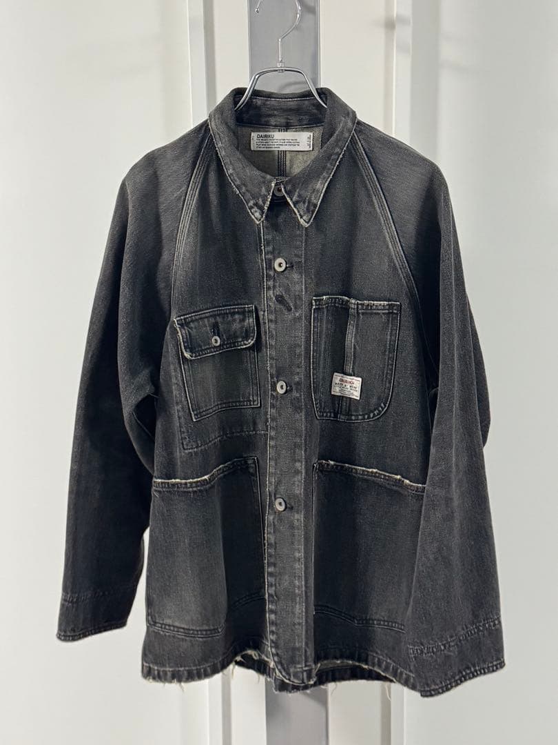 DAIRIKU 22SS Denim Cover All Mサイズ ブラック