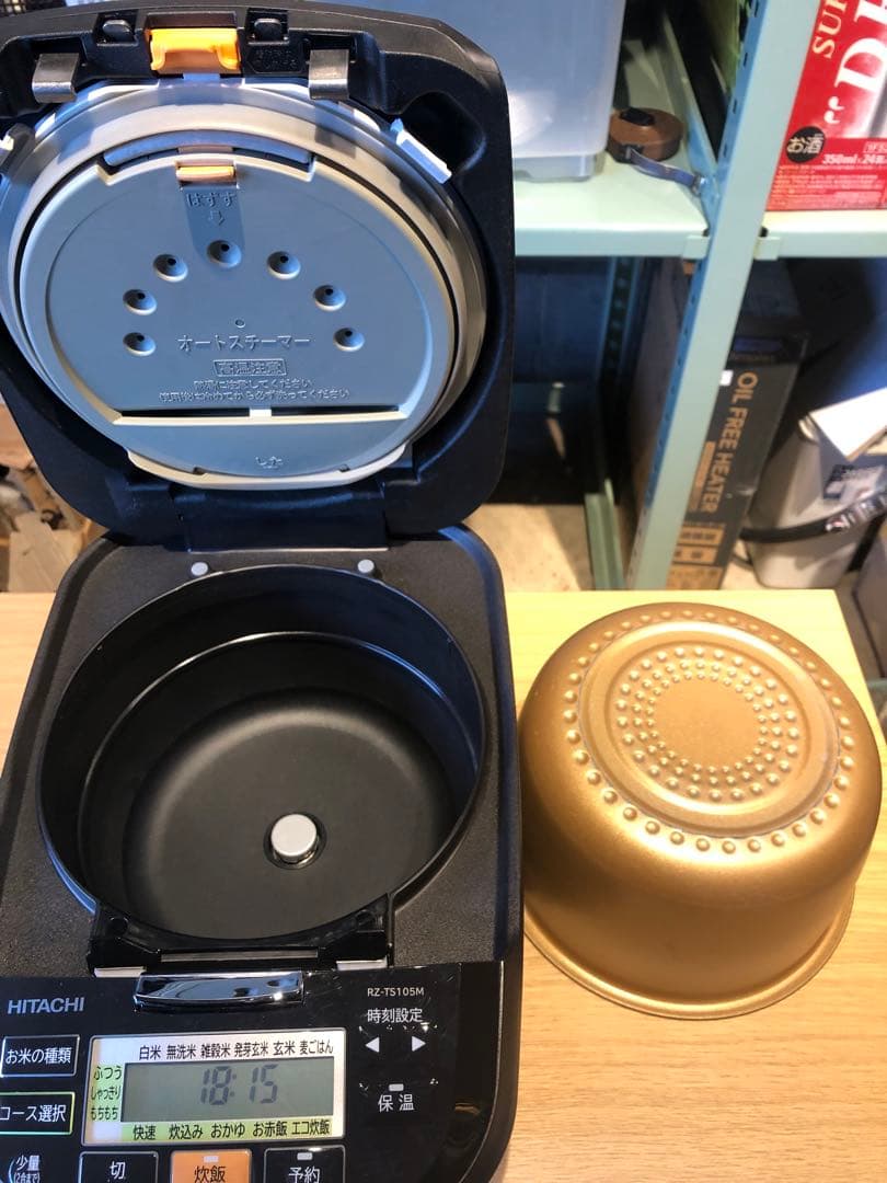 HITACHI IHジャー炊飯器　5.5合炊き　RZ-TS105M 炊飯器 黒