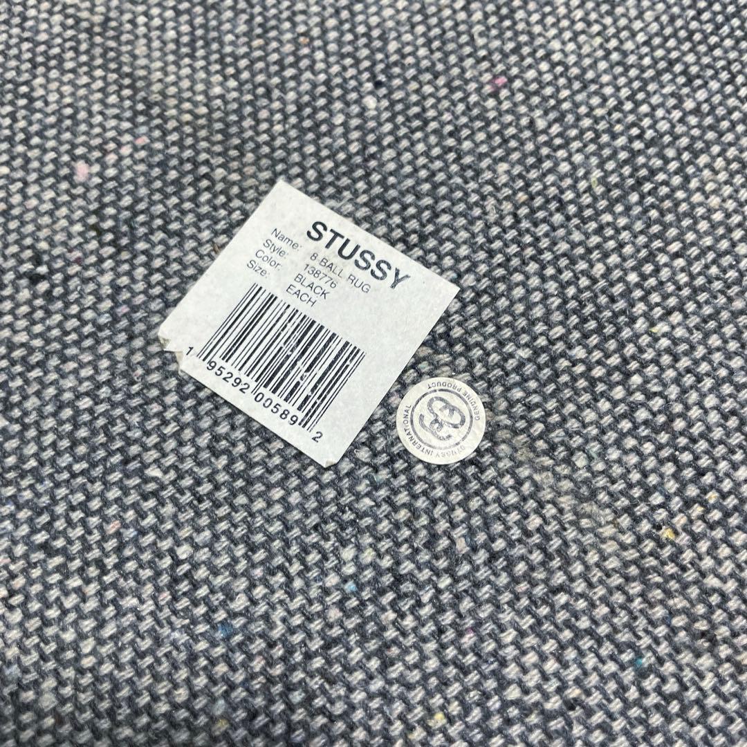 Mitubati 　stussy 8ボール　ラグ　ブラック