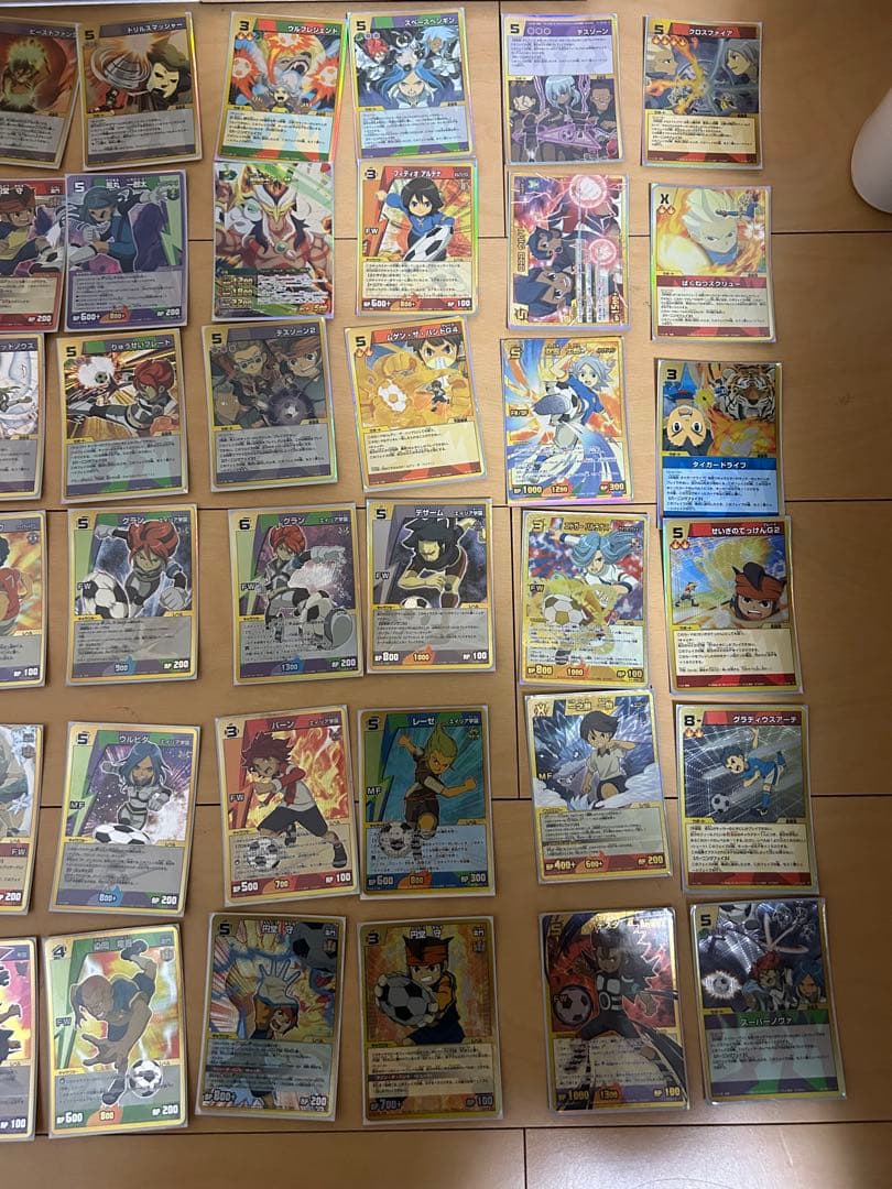 希少 イナズマイレブン トレーディングカード イナズマレア76枚 スリーブ美品