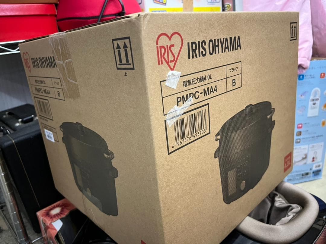 ★新品未開封★アイリスオーヤマ　電気圧力鍋4L　PMPC-MA4　ブラック