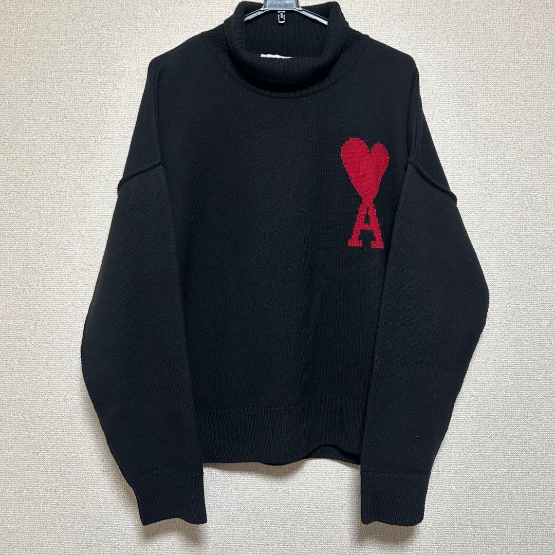 【凛さん専用】ami paris タートルネックニット セーター 黒
