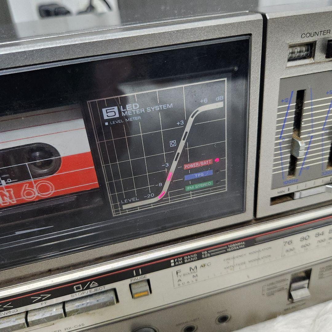 【動作確認済み】National RX-C45 ラジカセ カセットデッキ