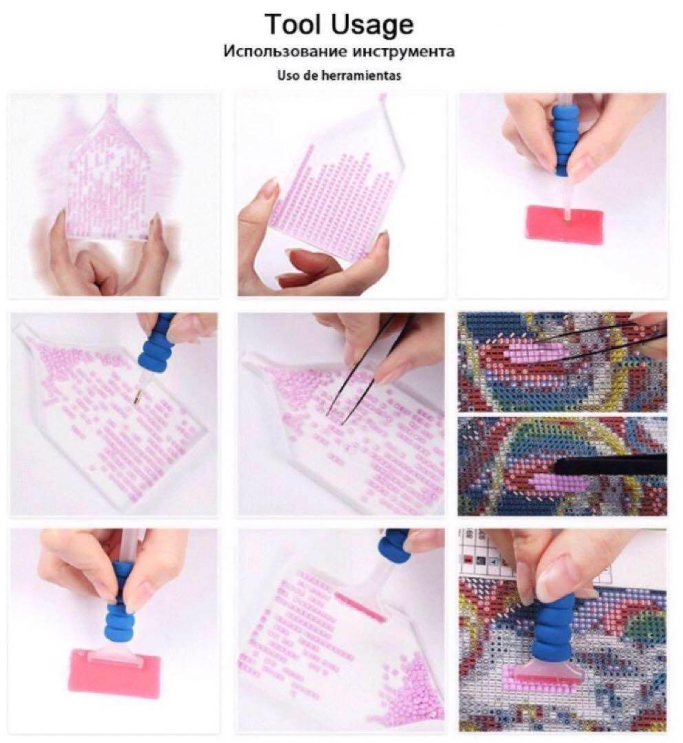 2点セット　ALLフェアリーダストビーズ　 ダイヤモンドアートキット　女の子　花