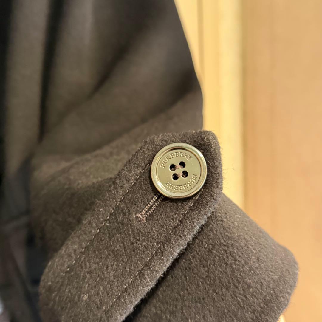 t*p様 バーバリー メガチェック ペプラム ダッフルコート 黒 44