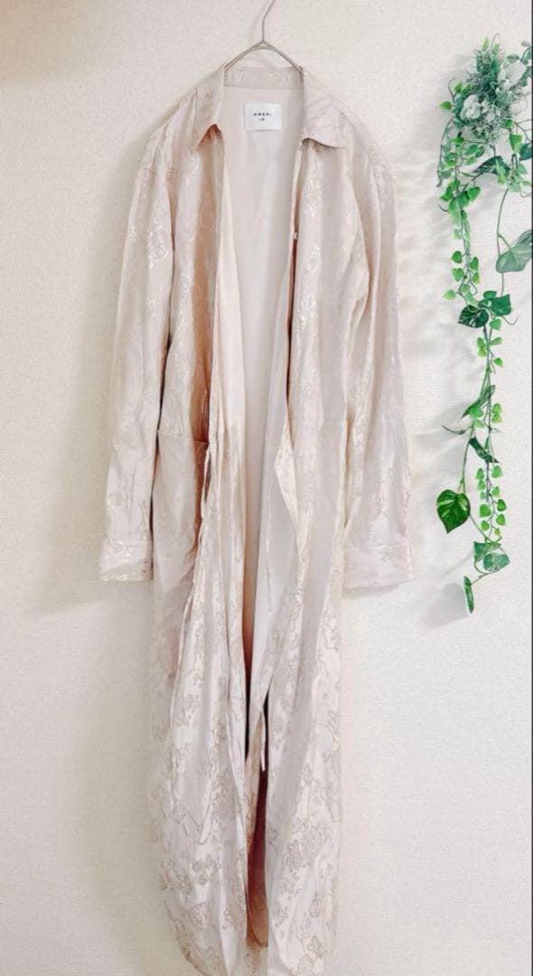 【極美品】 AMERI SATIN JACQUARD FLOWER DRESS