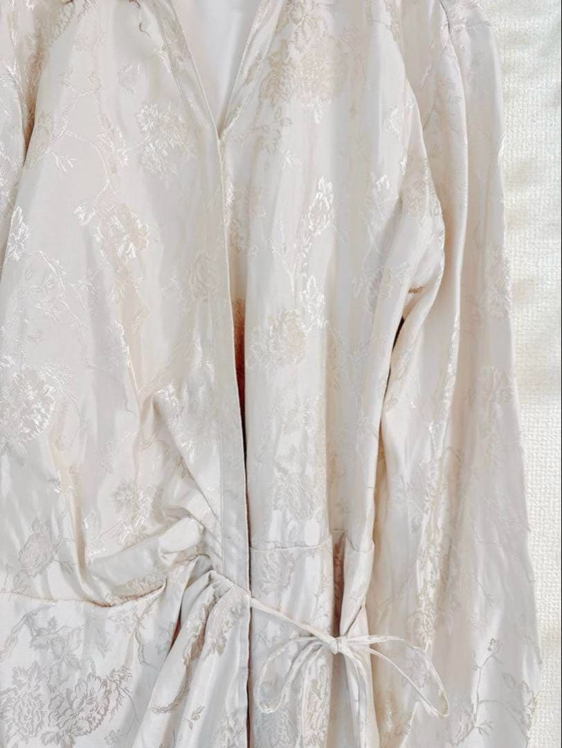 【極美品】 AMERI SATIN JACQUARD FLOWER DRESS