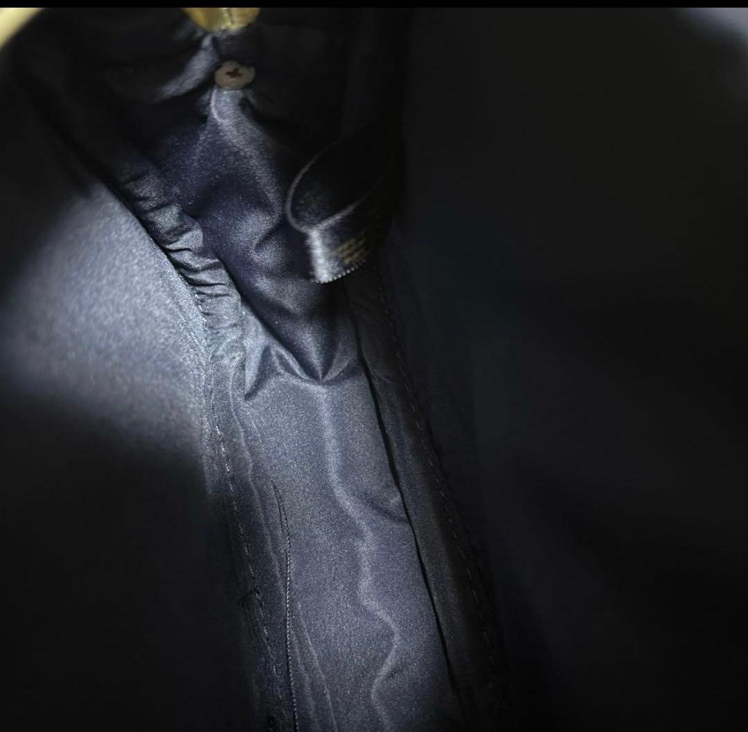 美品 シャネル ポーチ ノベルティ ネイビー×ツイードゴールド チェーン付き