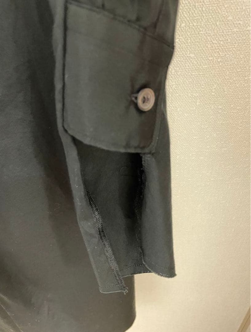 S*）様 COMME des GARCONS ブラックロングシャツ XS