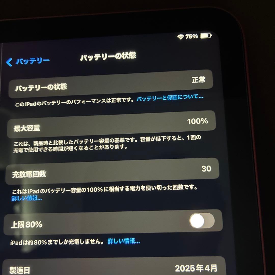 Apple iPad 11世代　本体 ピンク 充電器付き