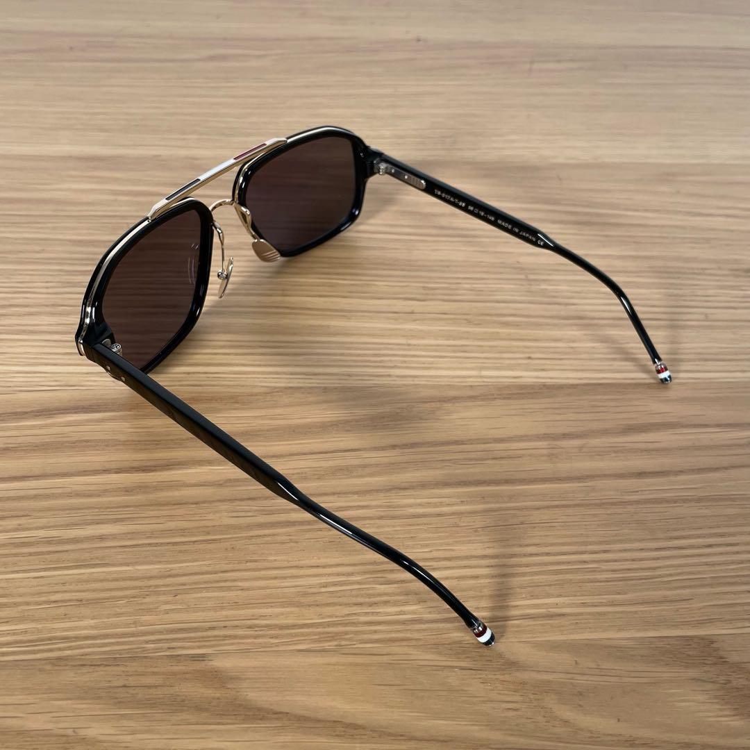 トムブラウン トリコロール サングラス TB-017A-T-56 ブラック