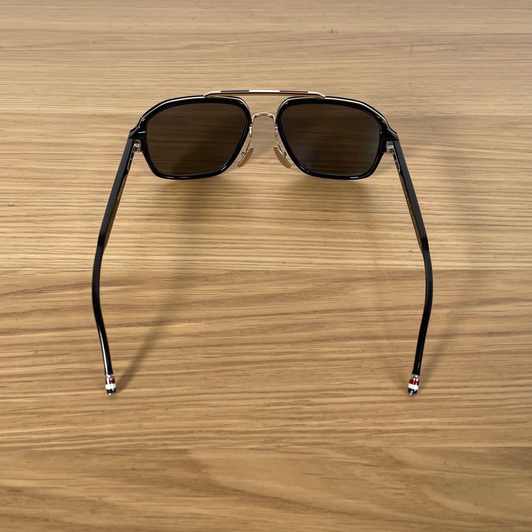 トムブラウン トリコロール サングラス TB-017A-T-56 ブラック