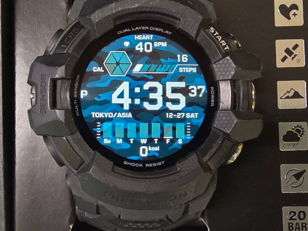 CASIO G-SHOCK GSW-H1000-1AJR スマートウォッチ