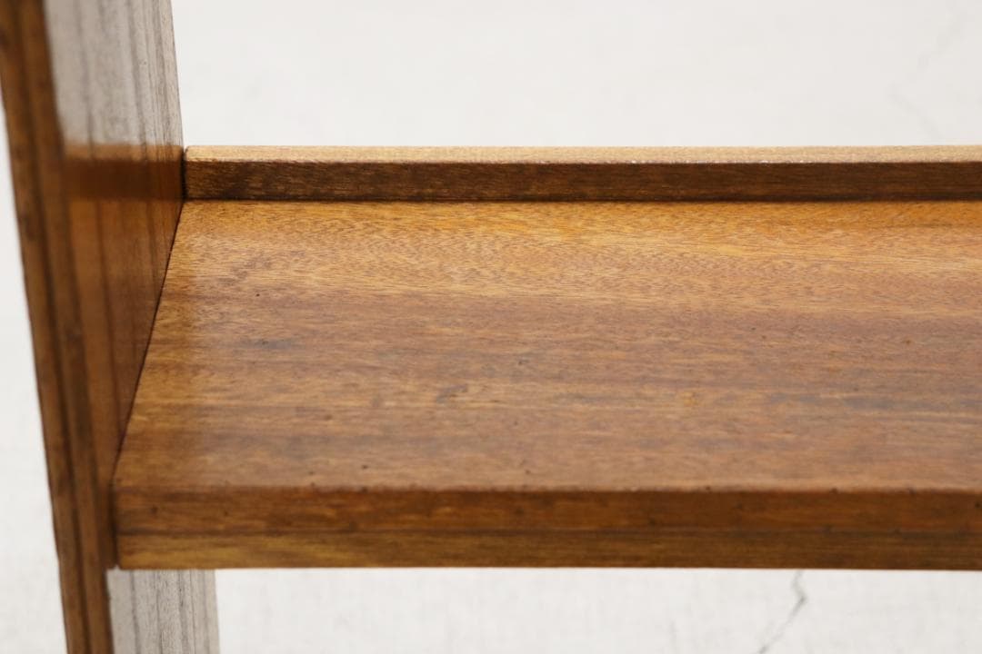 レトロ ラワン 無垢材 本棚 シェルフ 飾り棚 食器棚 ヴィンテージ